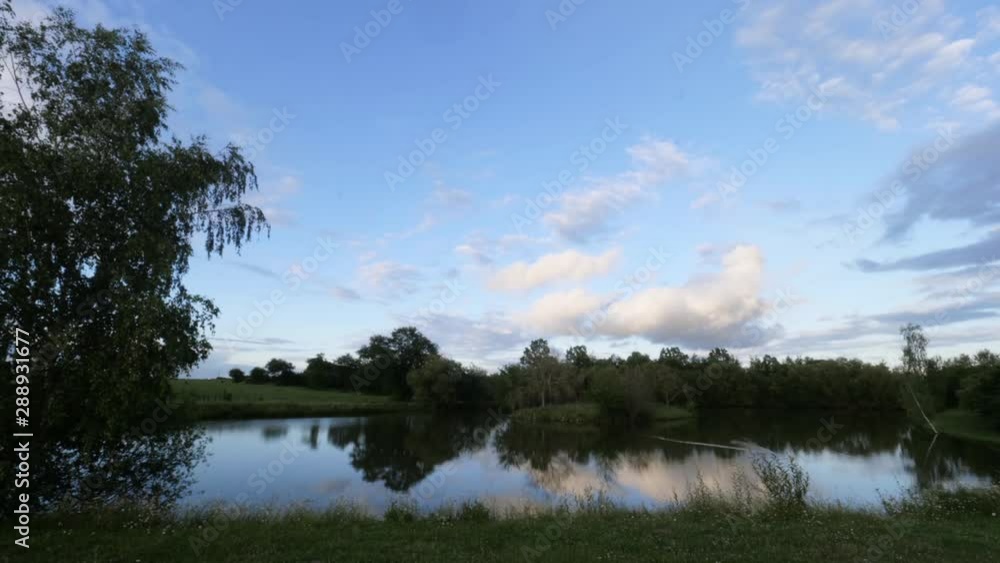timelapse lake trees sky timelapse lake trees sky
