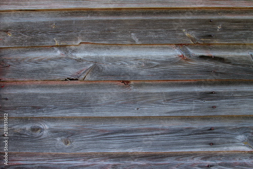 Horizontal Section of Old Red Weather Barn Wood