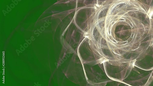 Abstract fractal forms morph and oscillate (Loop)