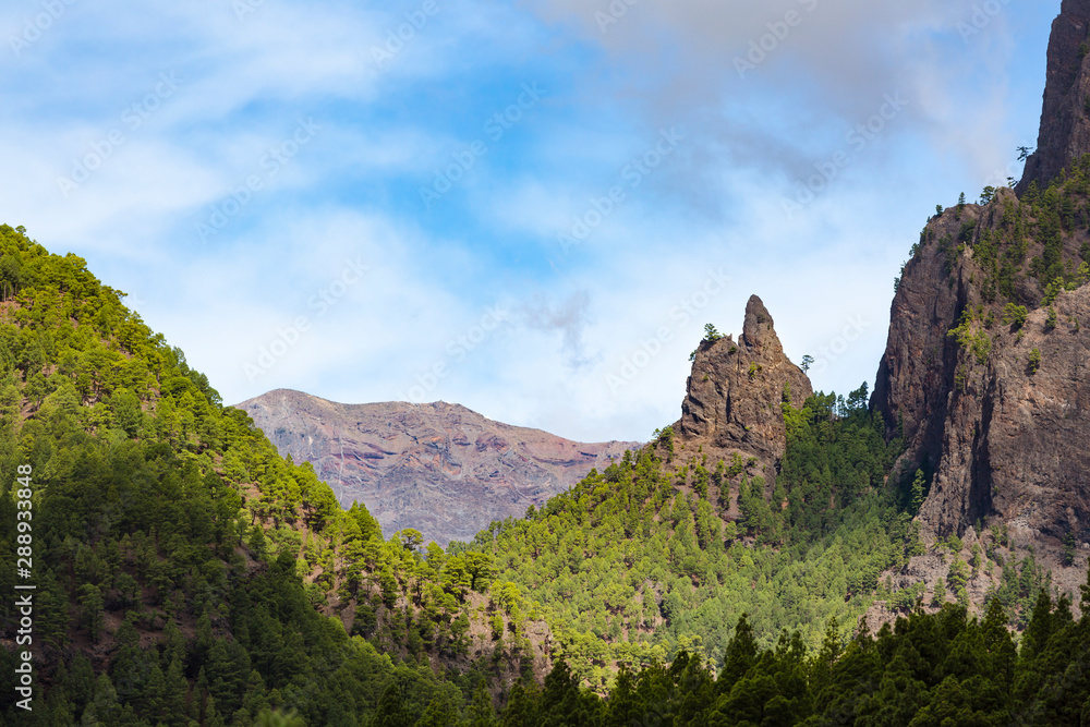 Cumbrecita Rock Needle in La Palma, Spain