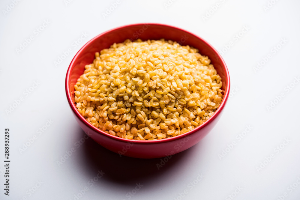 Salty and Fried Moong Dal Namkeen served in a bowl, selective focus Salty and Fried Moong Dal Namkeen served in a bowl, selective focus