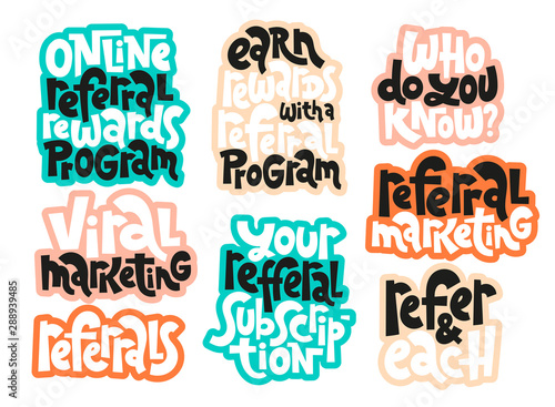 Referral lettering quote