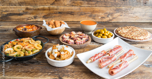 Spanish food plates