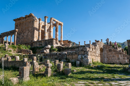 Djémila, Algeria - 05/09/2015: Ancient Roman ruins of Djémila (Cuicul) photo