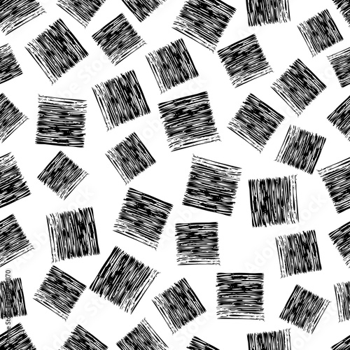 Seamless Pattern hand drawn with scribble Smear