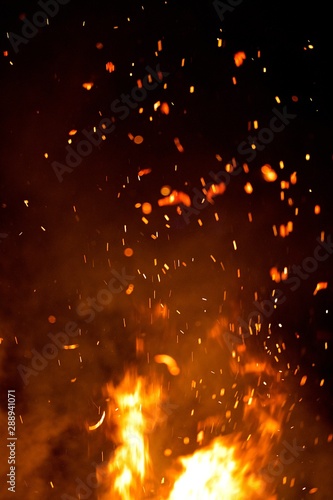 Wallpaper Mural Feu brasier flammes - brulant braise Torontodigital.ca