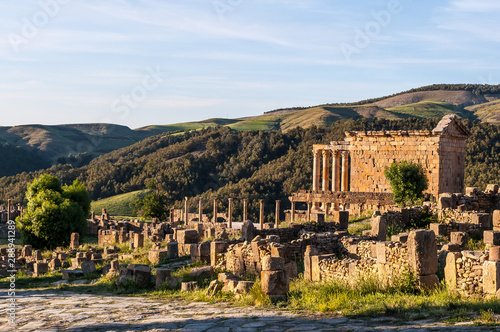 Djémila, Algeria - 05/09/2015: Ancient Roman ruins of Djémila (Cuicul)