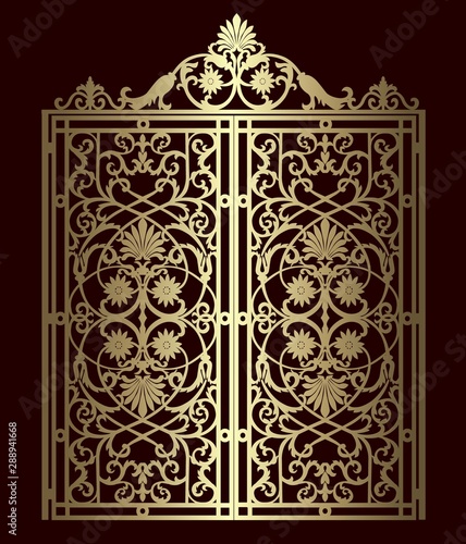 golden vintage gate