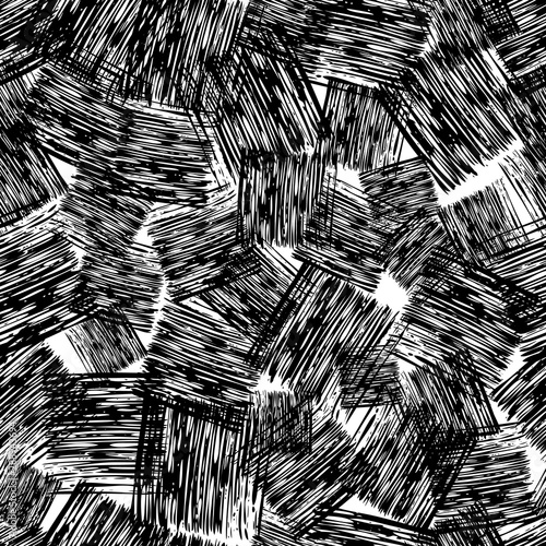 Seamless Pattern hand drawn with scribble Smear