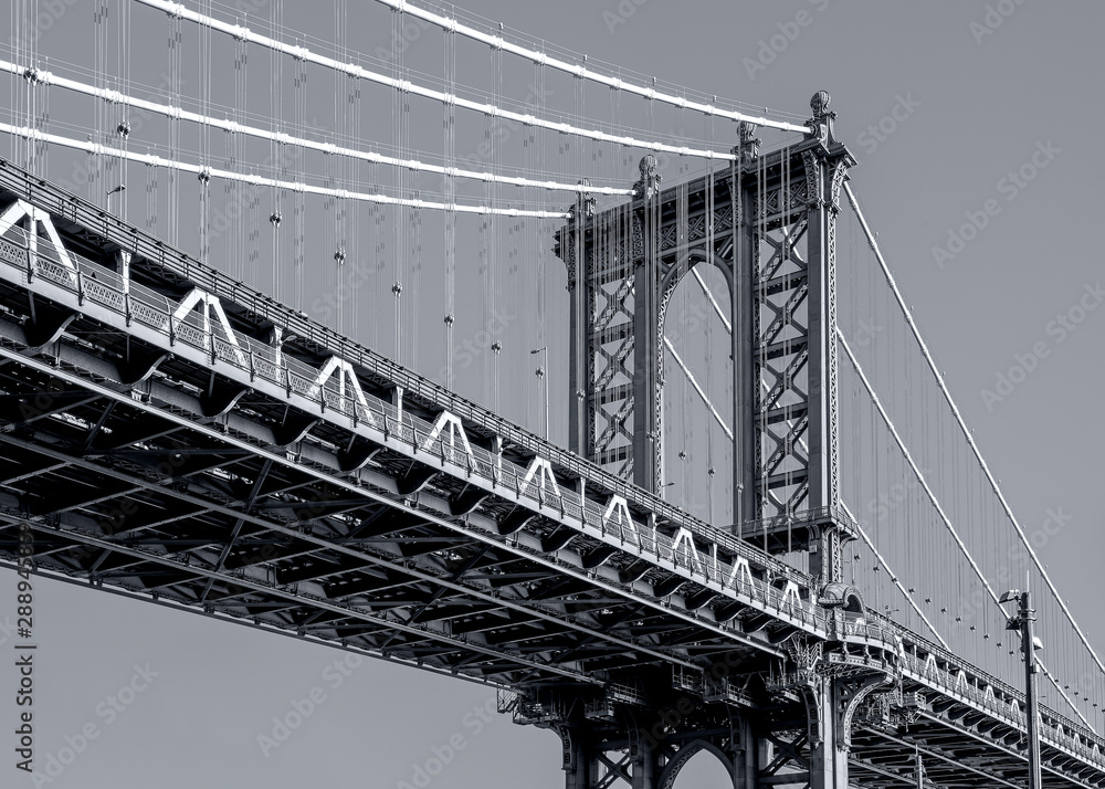 Fototapeta premium dynamic fragment of bridge supports