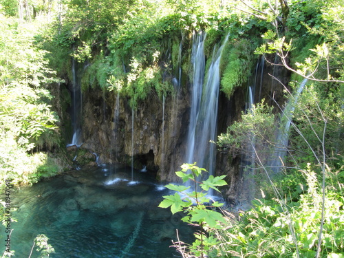 Fototapeta Naklejka Na Ścianę i Meble -  waterfall in the Plitvice lakes national Park in Croatia