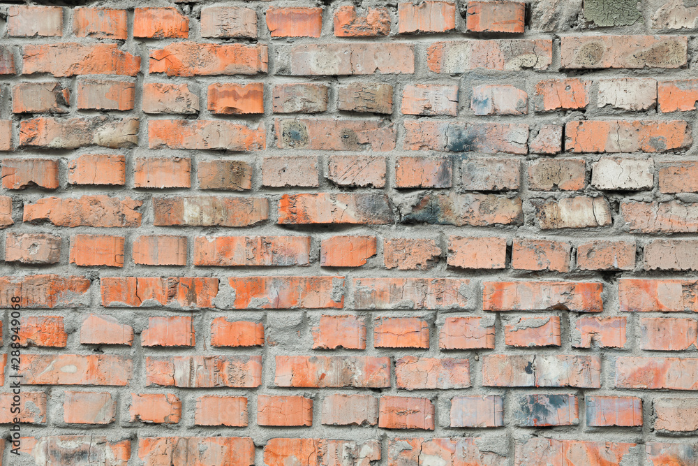 Obraz premium Brick wall texture on whole background, empty space