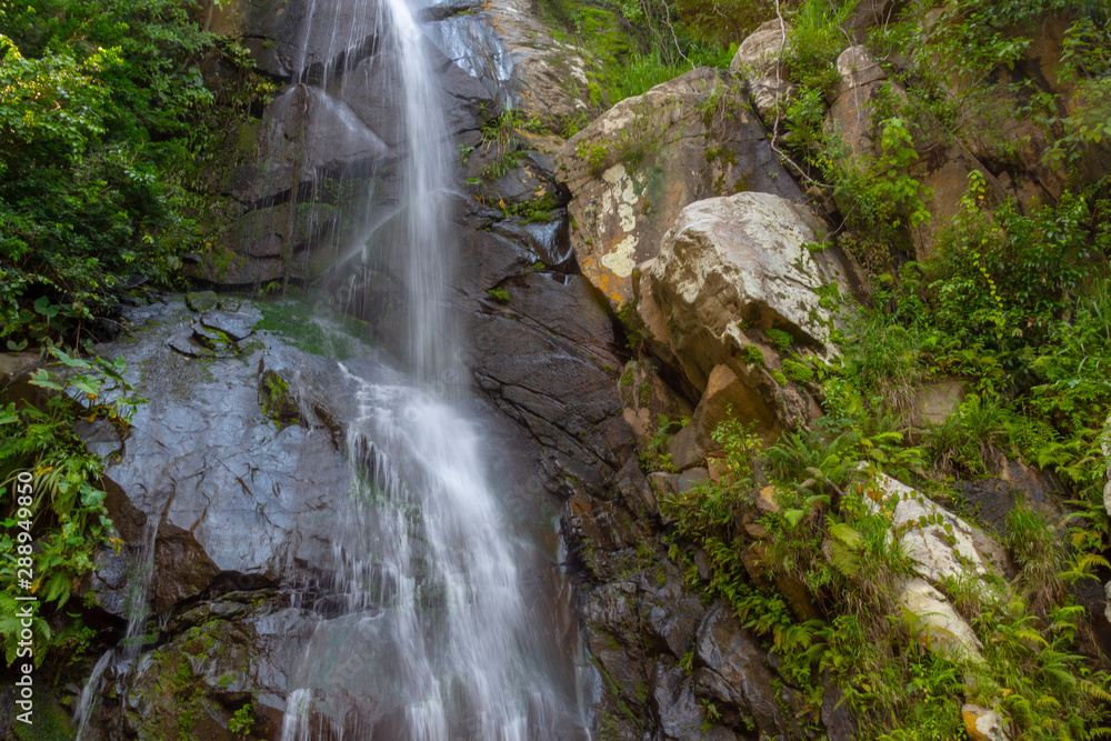 September 21,2019:Puerto Vallarta ,Waterfall in Yelapa,tropical beach in Yelapa, Puerto Vallarta, Mexico. September 21,2019:Puerto Vallarta ,Waterfall in Yelapa,tropical beach in Yelapa, Puerto Vallarta, Mexico.