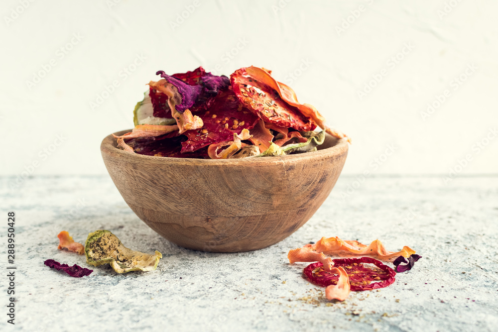 Healthy organic homemade vegetable chips Healthy organic homemade vegetable chips