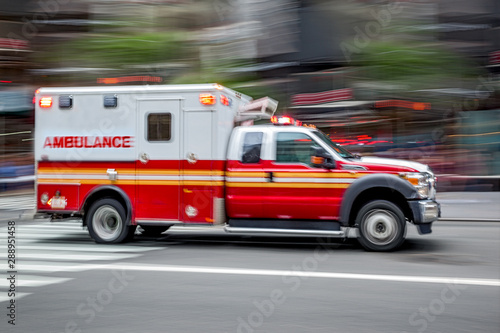 ambulance on emergency car