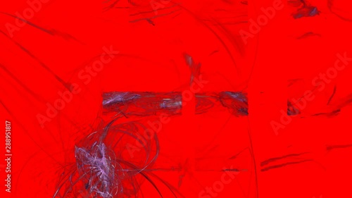 Abstract fractal forms morph and oscillate (Loop)