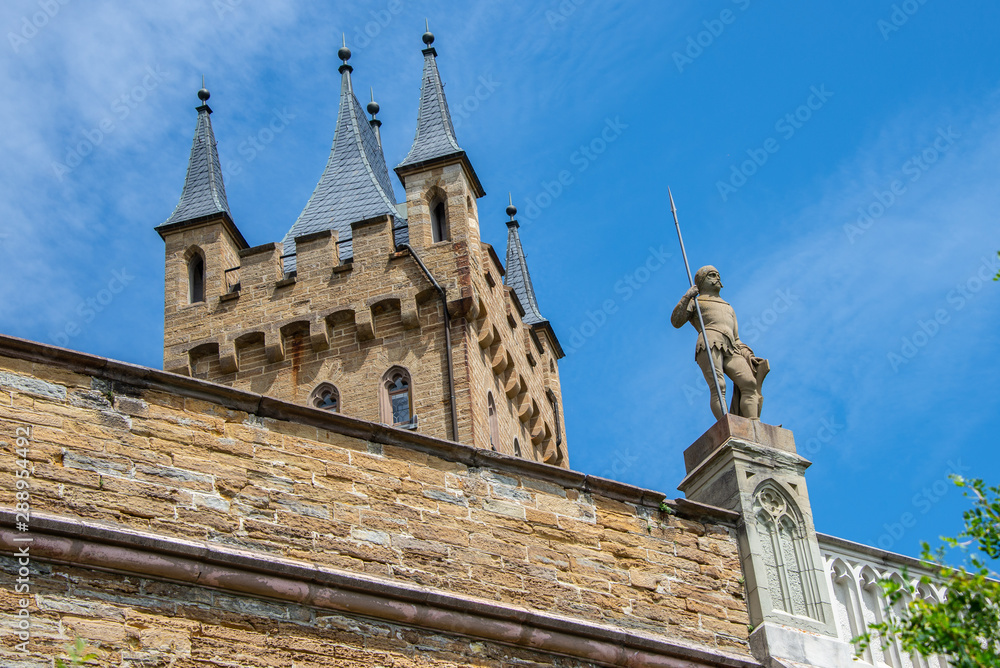 Castle in Germany with statue