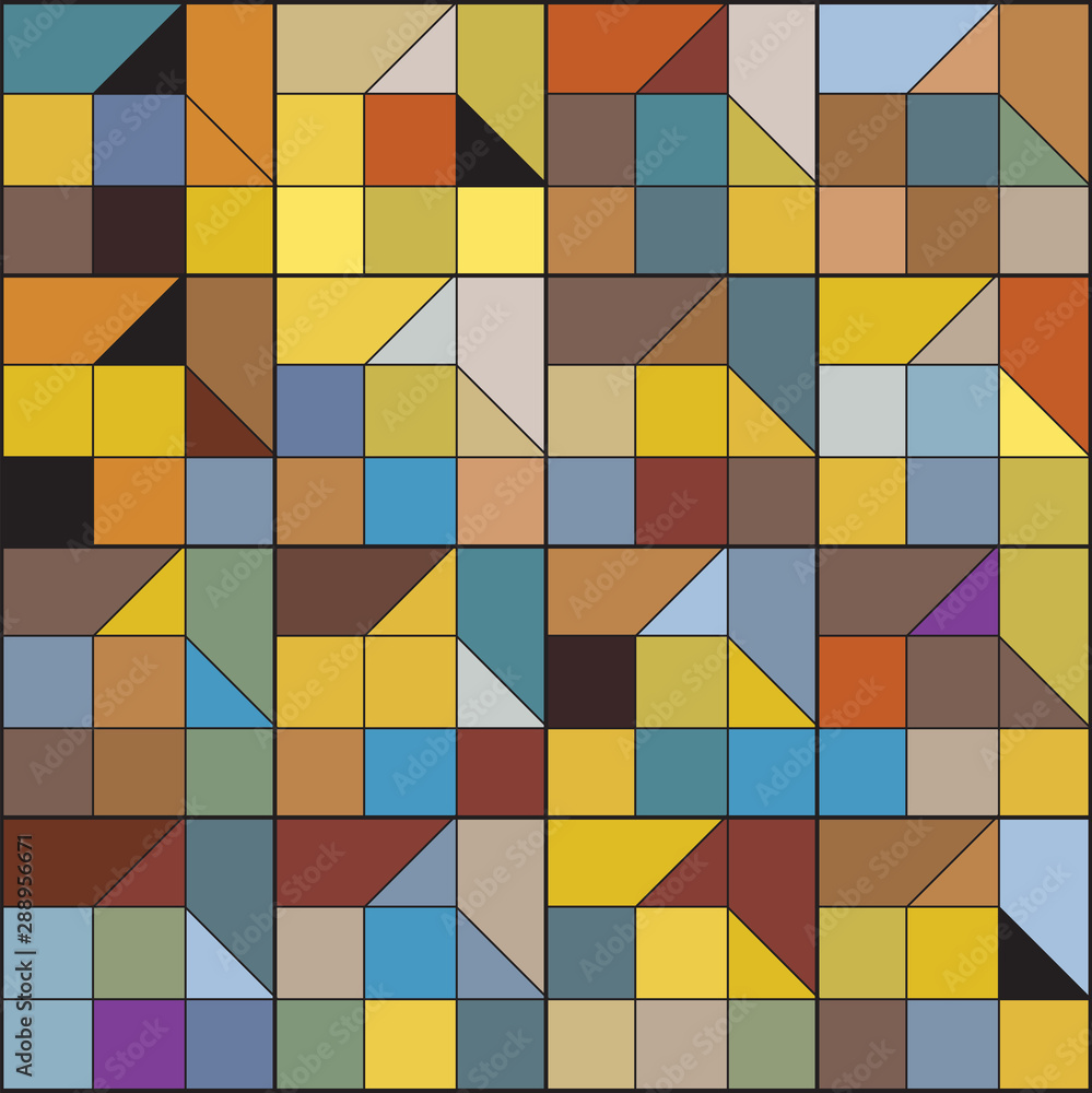 Abstract Geometric Colorful seamless Background Abstract Geometric Colorful seamless Background