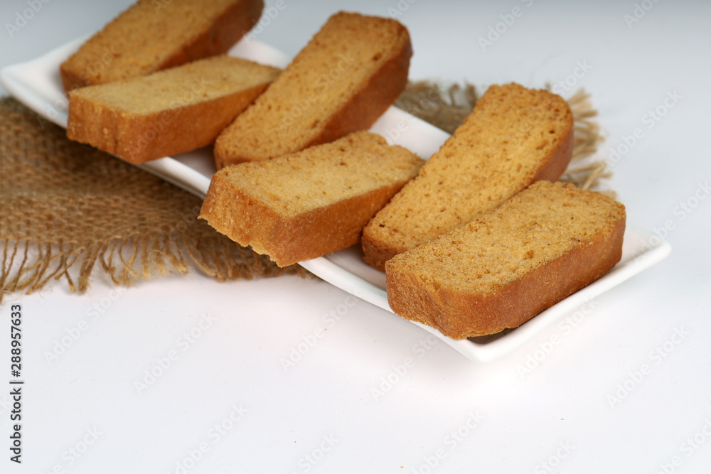 Crunchy Rusk or Toast for healthy life. Crunchy Rusk or Toast for healthy life.