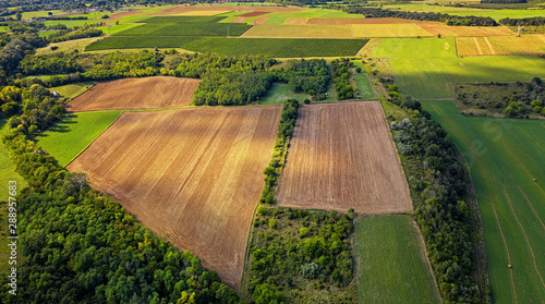Aerial view of agricultural...