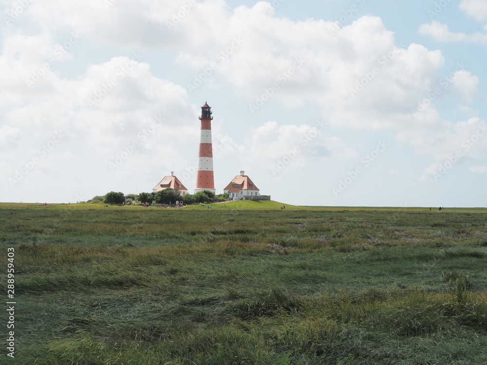 Leuchtturm Westerheversand – Wahrzeichen der Halbinsel Eiderstedt in Schleswig-Holstein Leuchtturm Westerheversand – Wahrzeichen der Halbinsel Eiderstedt in Schleswig-Holstein