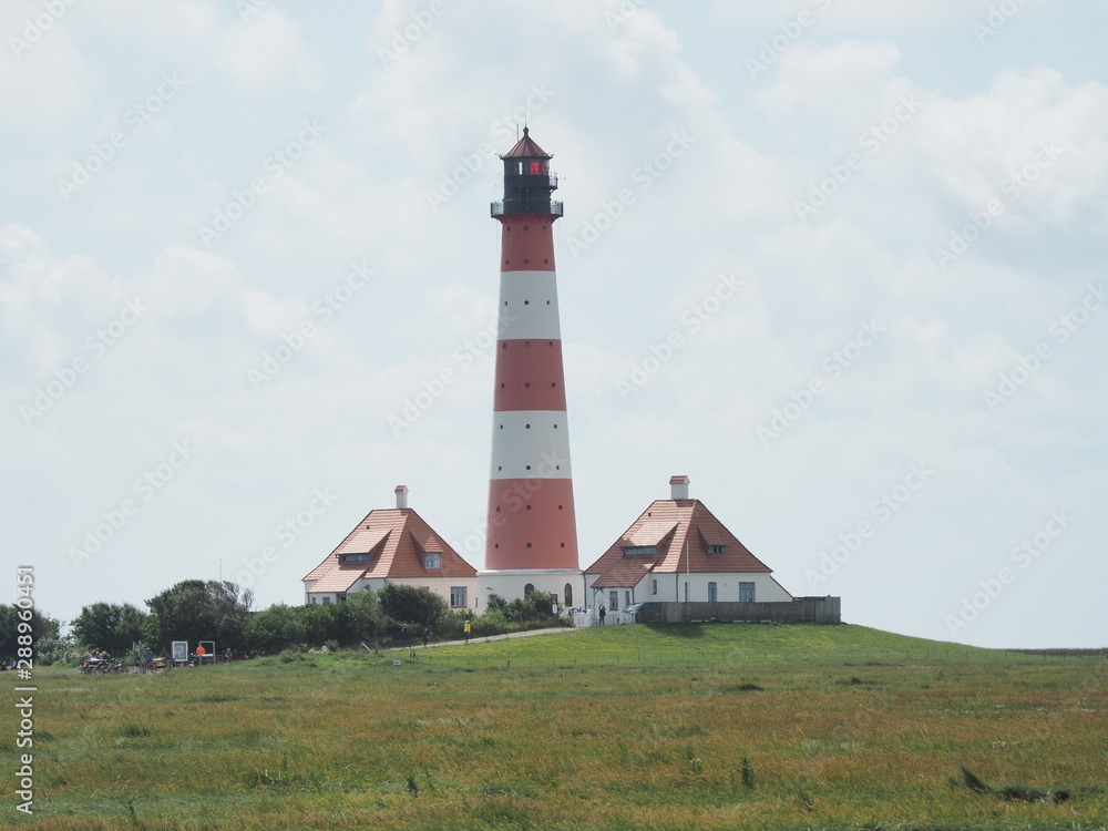 Leuchtturm Westerheversand – Wahrzeichen der Halbinsel Eiderstedt in Schleswig-Holstein Leuchtturm Westerheversand – Wahrzeichen der Halbinsel Eiderstedt in Schleswig-Holstein