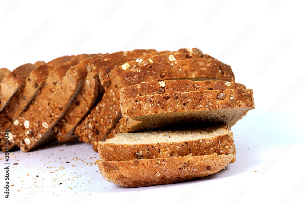 multi grain bread with slices multi grain bread with slices