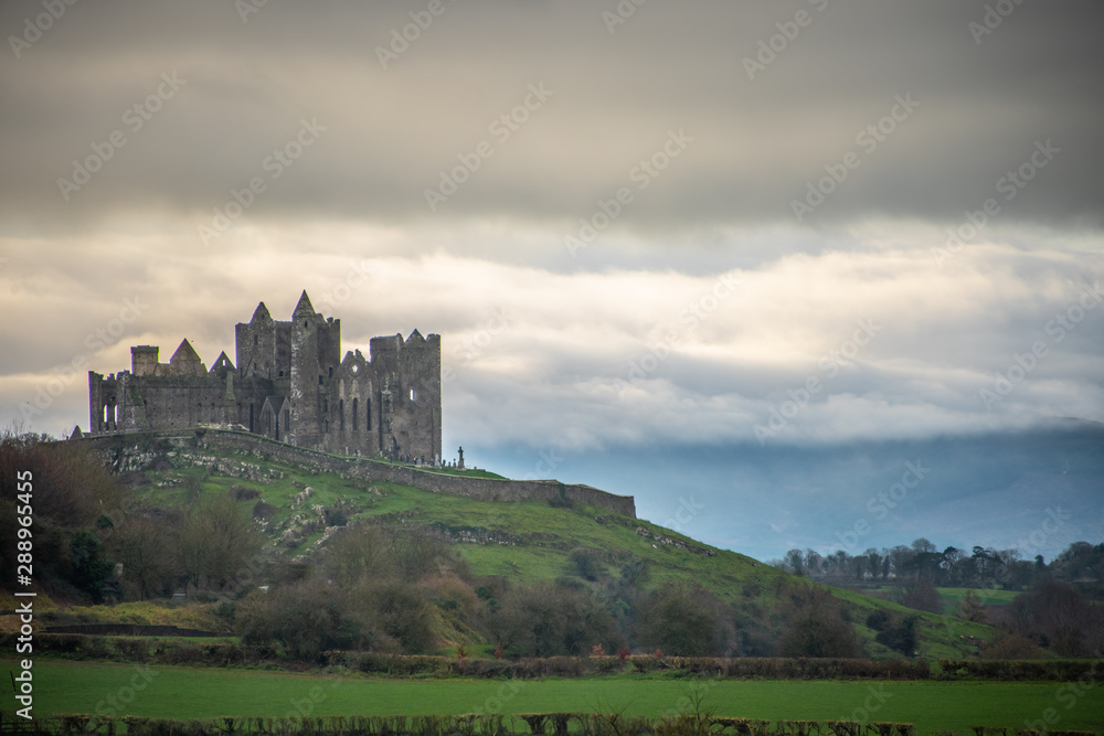 Rock of Cashel with clouds