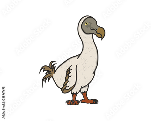 Detailed Dodo Bird with Standing Gesture Illustration © mayantara