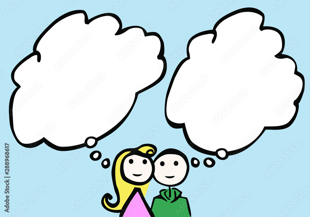 simple characters_couple_daydream_cloud_separate_blank_by jziprian simple characters_couple_daydream_cloud_separate_blank_by jziprian