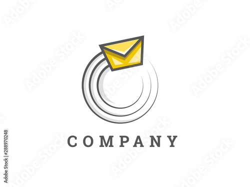 Modern Post Service Company Logo Design