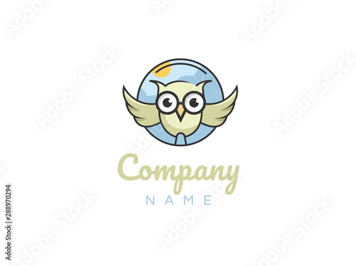 Vector Wise Owl Logo Design (ID: 288970294)