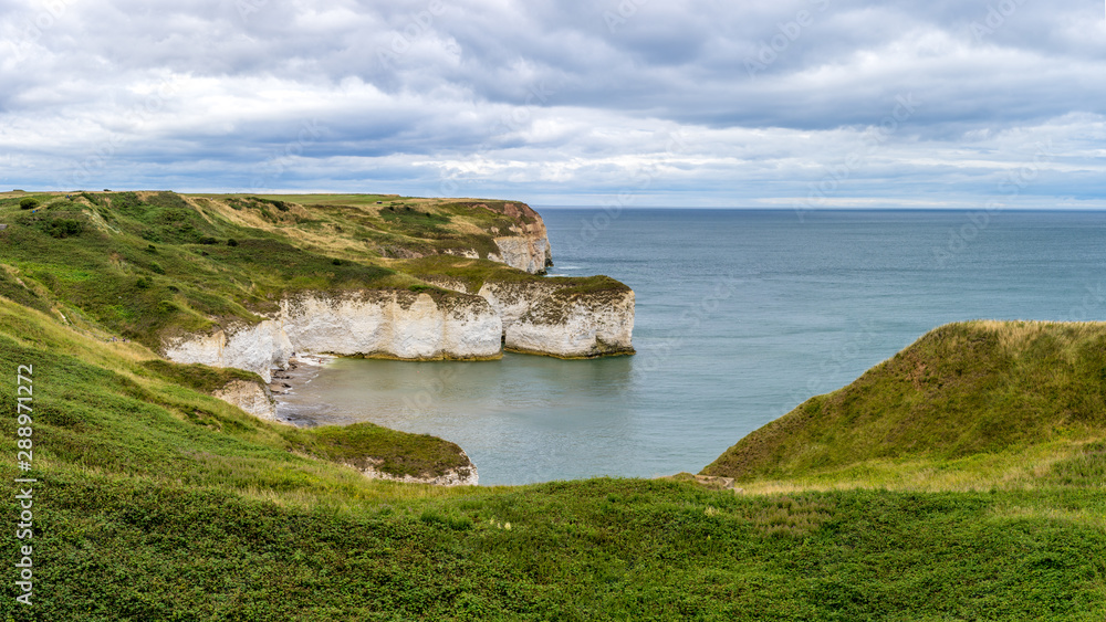 Selwicks Bay, Flamborough Lighthouse, North Yorkshire Coast in Summer time Selwicks Bay, Flamborough Lighthouse, North Yorkshire Coast in Summer time