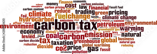 Carbon tax word cloud