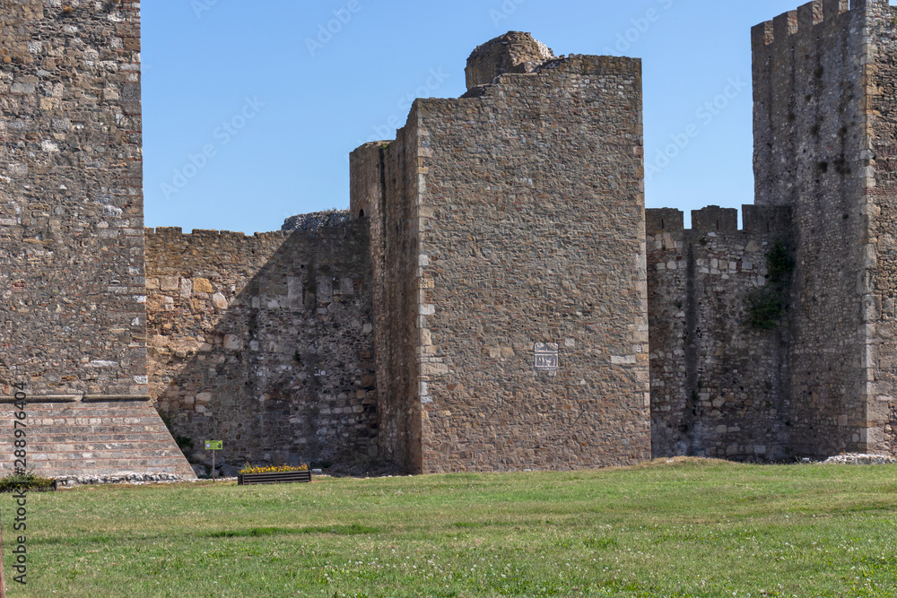 Ruins of Smederevo Fortress in town of Smederevo, Serbia