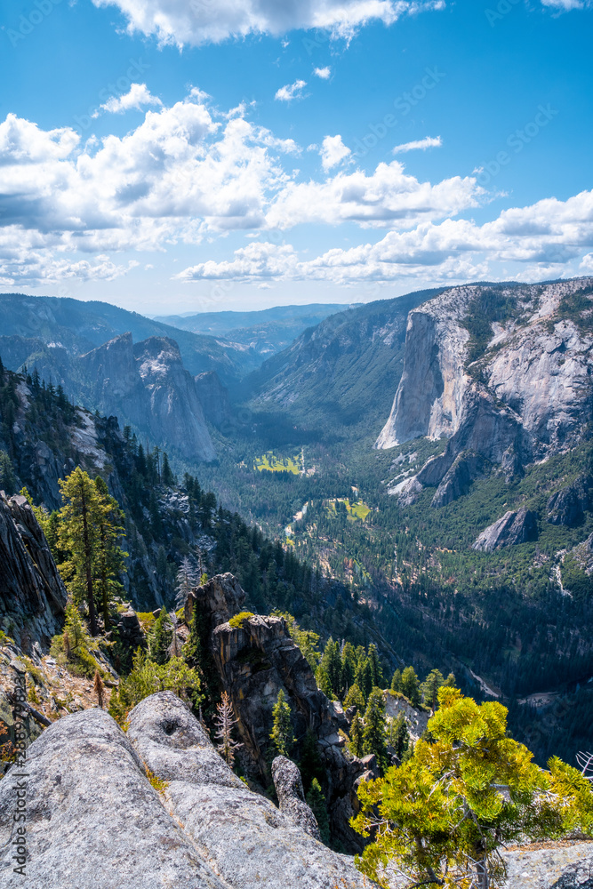 Yosemite National Park and El Capitan, incredible landscape. United States