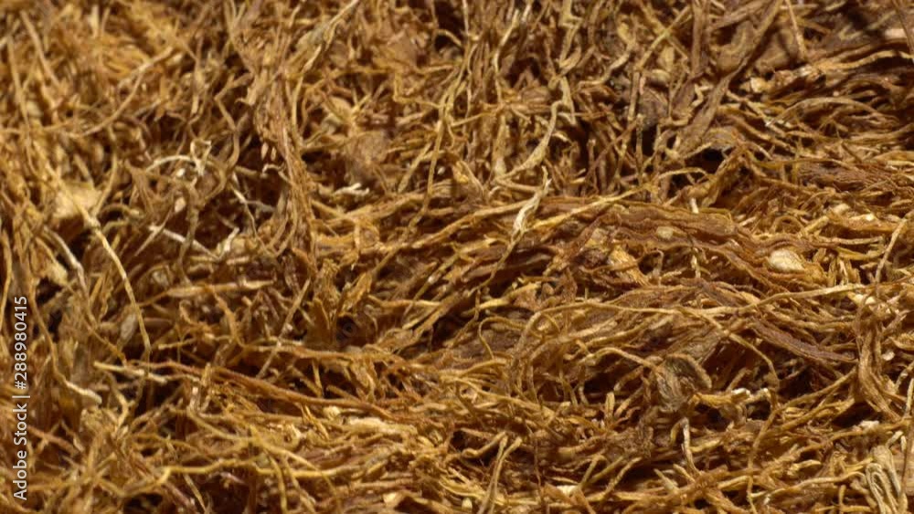 A pile of hand rolling Tobacco in rotation. Selective focus.Tobacco extreme close up, macro 4k footage. A pile of hand rolling Tobacco in rotation. Selective focus.Tobacco extreme close up, macro 4k footage.