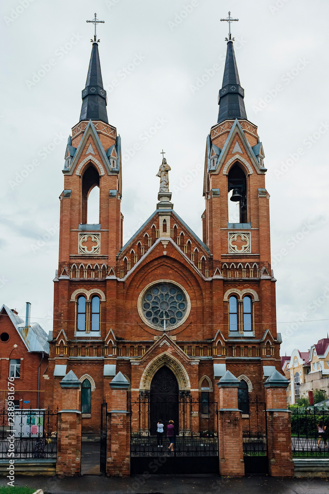 Obraz premium Roman Catholic Church of the Exaltation of the Holy Cross in Tambov, Russia