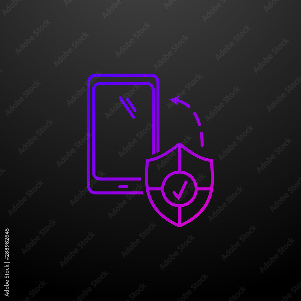 Mobile security outline nolan icon. Elements of banking and finance set. Simple icon for websites, web design, mobile app, info graphics Mobile security outline nolan icon. Elements of banking and finance set. Simple icon for websites, web design, mobile app, info graphics