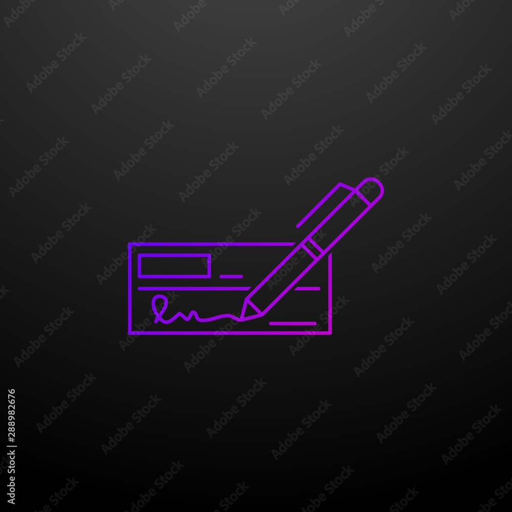 Bank check outline nolan icon. Elements of banking and finance set. Simple icon for websites, web design, mobile app, info graphics Bank check outline nolan icon. Elements of banking and finance set. Simple icon for websites, web design, mobile app, info graphics