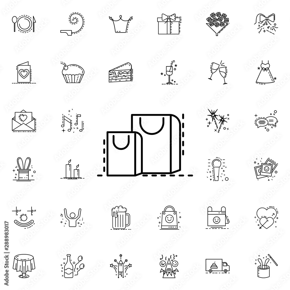 Gift wrapping dusk style neon icon. Elements of birthday set. Simple icon for websites, web design, mobile app, info graphics Gift wrapping dusk style neon icon. Elements of birthday set. Simple icon for websites, web design, mobile app, info graphics