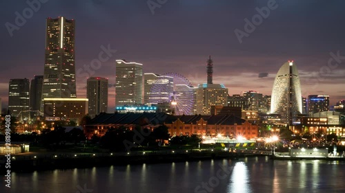 Yokohama's night view photo