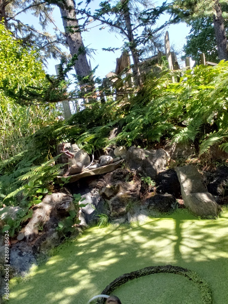 japanese garden with pond and flowers japanese garden with pond and flowers