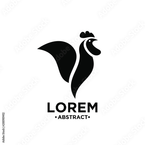 cock rooster logo icon designs vector