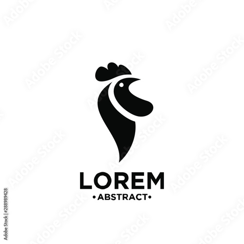 cock rooster logo icon designs vector