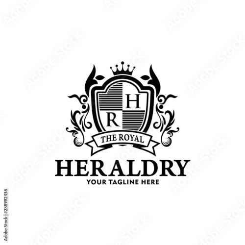 Valokuva Heraldry Vector Logo Lion Royal Logo Stock Vector