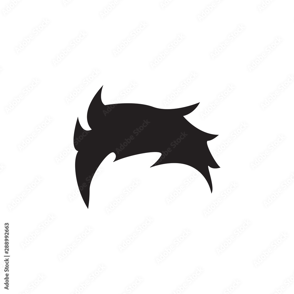 Fototapeta premium Hair graphic design template vector isolated illustration