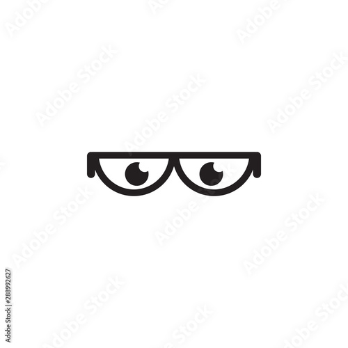 Glasses graphic design template vector isolated illustration