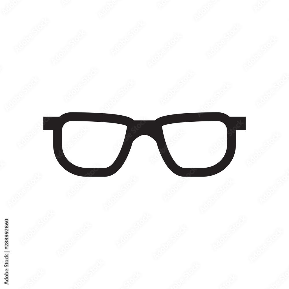 Fototapeta premium Glasses graphic design template vector isolated illustration