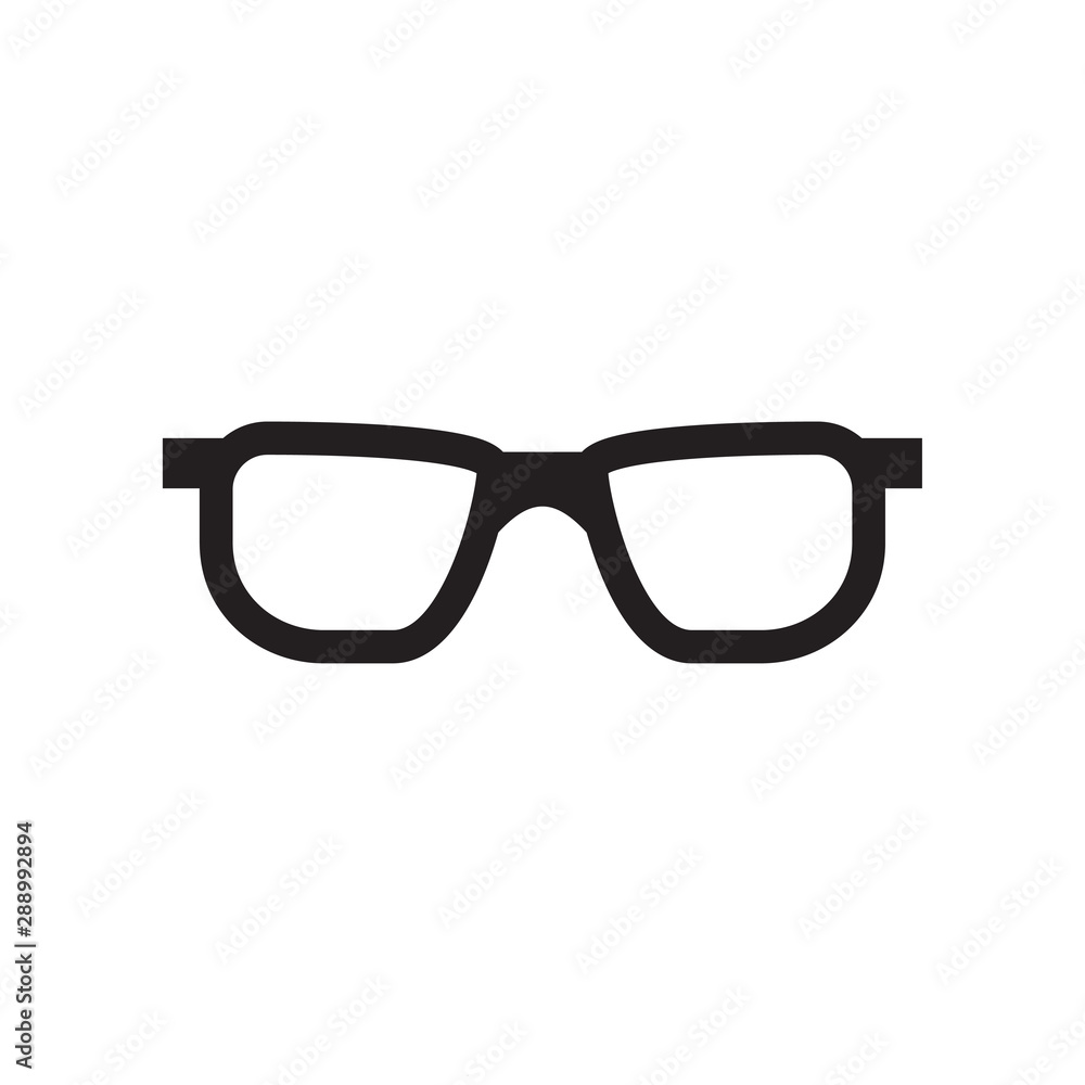 Fototapeta premium Glasses graphic design template vector isolated illustration